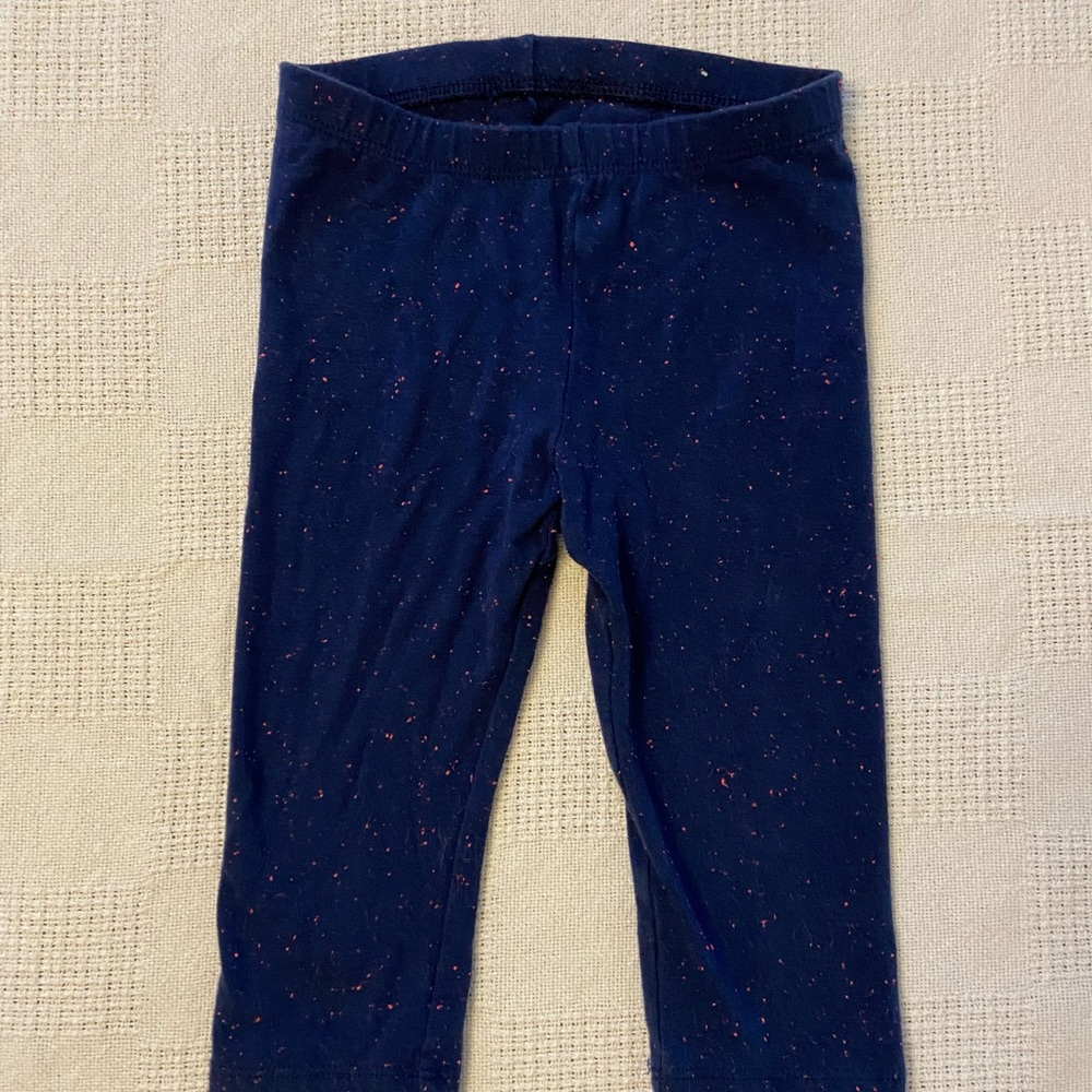 3T girls blue capri leggings